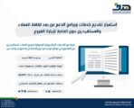 هدف : استمرار تقديم خدمات وبرامج الدعم عن بُعد لكافة العملاء والمستفيدين دون