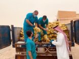 بلدية وسط الدمام تضبط شاحنتين مخالفتين و تتلف ٥١ طن من البطاطس الفاسدة