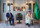سمو الأمير فيصل بن فرحان يلتقي وزير خارجية تركيا
