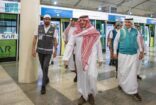 الأمير عبدالعزيز بن سعود يقف على جاهزية قطار المشاعر المقدسة لنقل حجاج بيت الله الحرام ويتفقد قوات أمن المنشآت