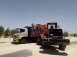 رفع أكثر من 3500 م3 أنقاض ومخلفات برأس تنورة