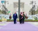 ولي العهد يستقبل رئيس الولايات المتحدة الأمريكية في الديوان الملكي بقصر اليمامة ويقيم مأدبة غداء رسمية