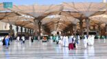 المسجد النبوي يستقبل أكثر من ٥ ملايين مصلٍ وزائر خلال الأسبوع الأول من شهر جمادى الأولى