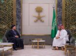 ولي العهد يستقبل زعيم تيار الحكمة في جمهورية العراق
