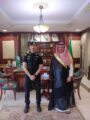 محافظ الخفجي يقلد فراس الدوسري رتبته الجديدة