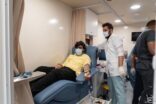 61 متبرعاً في اليوم الأول لحملة التبرع بالدم بحفر الباطن