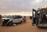 الهلال الأحمر يباشر حادث تصادم ينتج عنه 9 إصابات في بنبان
