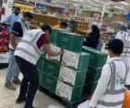 ورود نوارة التطوعي يوزع ١٦٠ سلة غذائية بالرياض والقويعية والأفلاج