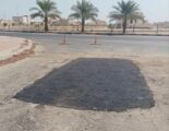 استكمال أعمال كشط طريق مكة المكرمة بأكثر من 10 ألاف متر مربع بالخفجي