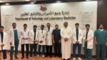 وفد من طلاب جامعة المجمعة يزور المختبر المرجعي بمدينة الملك عبد العزيز الطبية للحرس الوطني