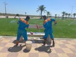 بلدية الجبيل تنتهي من تركيب المجسمات الجمالية وزراعة الأشجار وأعمال النظافة قبل عيد الفطر المبارك