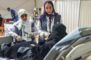 التطوع الصحي بتجمع الشرقية يشارك في البطولة الآسيوية السادسة لألعاب القوى للناشئين والناشئات