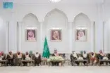 أمير المدينة المنورة يستقبل أصحاب الفضيلة والمعالي والمشايخ ومديري الإدارات الحكومية خلال جلسته الأسبوعية