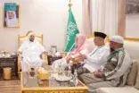 وزير الشؤون الإسلامية يستقبل رئيس مجلس العلماء الإندونيسي ورئيس مؤسسة فتاح الخير بمشعر منى
