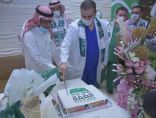 ورود نوارة التطوعي يحتفل باليوم الوطني في مستشفى الملك سلمان