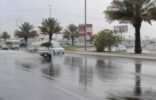 أمطار متوسطة إلى غزيرة على الجبيل الصناعية