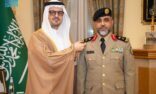 نائب أمير منطقة مكة المكرمة يقلد قائد قوة أمن المنشآت بالمنطقة رتبته الجديدة