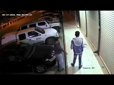 محاولة سرقة أحد المحلات بالرياض